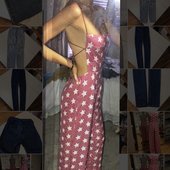 Stars & Stripes Fun Jumpsuit Small S - Picture 4 of 4